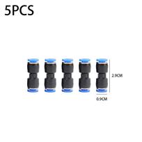 4/6/8/10/12mm Pneumatic Fitting Pipe Connector Tube Air Straight Quick Fittings Water Push in Hose Garden Watering Connectors 5pcs