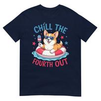 Chill Fourth Out Cute Corgi Patriotic 4th Of July S