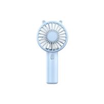 Portable Handheld Fan Small Cooling Fan USB Rechargeable Eyelash Eyelash Mute Cooler Handheld Fan Mini USB Rechargeable Desk mėlyna