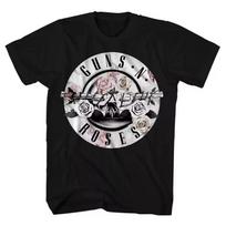 2026 Summer Pistol Rose Pattern Guns N Roses Rock Guns And Roses Band Casual TShirt Unisexs And Unisexs Loose Y2k Street Shirt 2XL