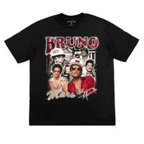 2026 New Model Singer Bruno Mars Portrait Pattern HighQuality Comfortable Casual Print Unisexs TShirt XL