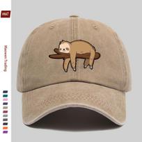 pc pcs Unisex Sloth Print Trucker Hat  Adjustable Buckle Strap Lightweight Baseball Cap with Sloth Design Suitable for Dati 1pc