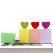 Portable Perfume Atomizer With Heart-Shaped Cap Refillable Leak-Proof Travel Fragrance Spray Bottle