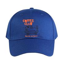 Funny Coffee Club Caps Summer Adult Baseball Cap Adjustable with Curved Brim Duckbill Hat Protection Sun Hats Adjustable