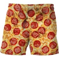 Men's Essential Casual Shorts Outdoor Wear Creative Food Colorful 3D Printed Shorts Loose Casual Plus Breathable Cool Summer Versatile Shorts S