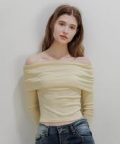 Pandora Fit After Off-Shoulder T-Shirt Ivory/Free