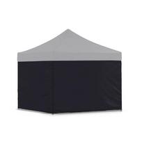 Pavillon pliable - Tourtecs 3x3m - Noir - Imperméable - Résistant aux UV