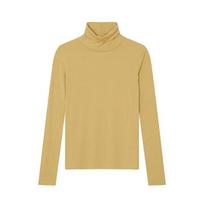 Jambangi Women'S) Tr Spandex High-Neck T-Shirt (Slim Fit)_Am3Wts655-Mu Mustard/85
