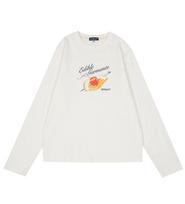 Edible Let Fruit Logo Printed Long-Sleeve T-Shirt White/M