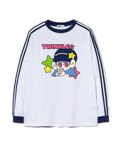 Escape From Twinkle Star Print Track Long Sleeve White L