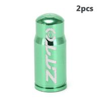 Zinc Zinc Alloy Covered Presta Wheel Tire Dustproof Pump Cover Valve Cap Dust Protector Gas Nozzle Caps žalia