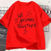 Harrys Styles We Belong Together T Shirt Summer Pure Cotton TShirts For Unisex Harajuku Loose Tshirt Short Sleeve Street Style Top S