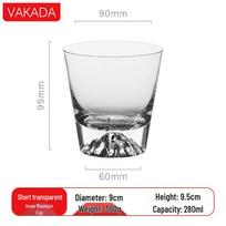 VAKADA Ice Mountain Fuji Whiskey Glass