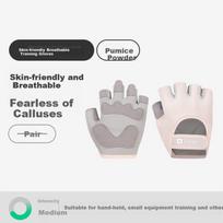 Keep Skin-Friendly Breathable Fitness Gloves Non-Slip Pull-Up Bar Weightlifting Exercise Equipment Dumbbell Cycling Pink M