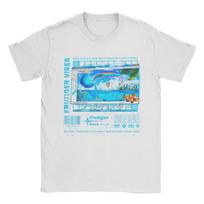 Unisex Unisex Frutiger Aero T Shirts Aesthetic Butterfly Computer Fishes Scenery 100 Cotton Round Neck Tee Shirt Original Tshirts S