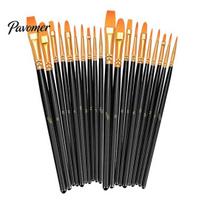 Neat Drawing Water Brush Face Paint Set, Watercolor Acrylic Oil Painting Kit, Non-messy Pens Nylon Hair Brushes for Artist, Body Canvas Art C juoda