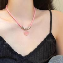 Dopamine Color Beaded Star Necklace Women 2025 New Niche Sweet Cool Exaggerated Collarbone Chain Jewelry Gift