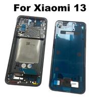 For Xiaomi 13 Middle Frame Front Bezel Lcd Holder Rear Plate Chassis Replacement MI 2211133C 2211133G juoda