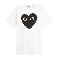 Comme des Garçons Play juodo širdies marškinėliai S
