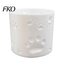 Integrated Molding Flowerpot 3D Printed Cat Paw Print Flower Pot, Cute Small Plant Pot for Smooth Surface Planter Desk, Animal Theme Home Office, Gift balta