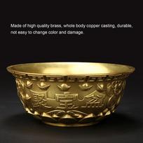 Brass Cornucopia Bowl Mini Feng Shui Treasure Basin Brass Treasure Bowl  Wealth Abundance Gift