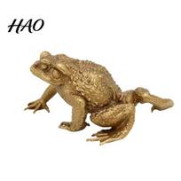 Toad Feng Shui Decoration Brass Figurine Lucky Animal Frog Figure Model Statue Wealth Attracting Sculpture Toy Desktop Ornament Festival Gift Carving auksinė