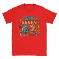 67 Six Seven 6 7 Funny Italian Brainrot Tshirts Unisex Humorous Cotton Tee Shirt Round Collar Short Sleeve T Shirts Party Clothes S