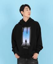 Chris Chello (Unisex) Astronaut Hoodie - (Black Heavy Terry Oversized) Black/S