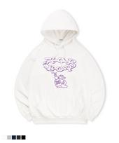 Top Boy [Non-Fleece Or Fleece-Lined] Assassin Print Hooded Sweatshirt (Type C) (Fleece-Lined) Black Pth1048/Xl