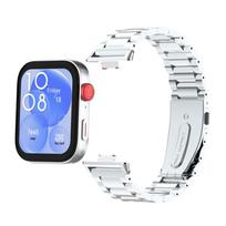 Huawei Fit3 vientiso metalo trijų grandžių laikrodžio apyrankė Applicable to Huawei Fit3 sidabras