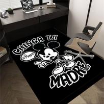 1pc Mickey Mouse, Swear Carpet Anti Slip Polyester Floor Mat for office.Bedroom 60cm by 90cm