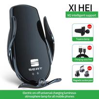 Seat FR Leon Ibiza Altea Exe 5f Mk2 Mk3 Automobilio telefono laikiklis Specialus fiksuotas laikiklio pagrindas Belaidis įkrovimas Interjero aksesuarai juoda