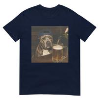 Pitbull Drinking Beer Funny Pitbull Dog Beer Meme Graphic Tshirt S