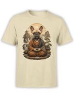 Zen Frenchie Monk Bulldog Tshirt Unisex S