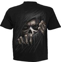 Spiral Grim Ripper (Unisex Black Short Sleeve TShirts) Ex Ex Large S