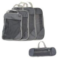 5Pcs Compressible Travel Luggage Organizers Portable Packing Cubes Clothes Shoes Toiletry Storage Bag Space-saving Pouch