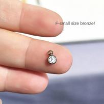 Necklace Watch Dollhouse Simulation Pocket Watch Simulation Vintage Pocket  Dollhouse Supply Bronze-small