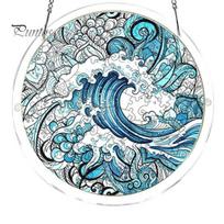 Unique Weekend Craft Project Acrylic Puzzle Suncatcher, Colorful Window Hanging Ornament, 7.87 Inch Sun Interactive Home Art Catcher Decoration, Ideal K