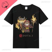 Dota 2 Camiseta Pure Cotton Crewneck Famous Game Tshirt Casual Cool Tee Game Lovers Gifts Shirt Unisex T Shirt Graphic T Shirts S
