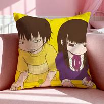 Anime H-Hi Score Girl Cushion Cover Breathable Linen Pillowcase Summer Odorless Eco-Friendly Invisible Zipper Washable 30x30cm