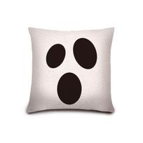 1pc Halloween Cushion Cover, Halloween Ghost face pillow cover, Halloween Abstract Throw Pillow Cover, Halloween Decorative 45x45cm