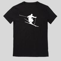 Skifahren Abfahrt Vom Berg Skifahrer Männer T-Shirt S
