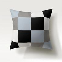 Blue Black Marble Print Mosaic Geometric Stripe Pattern Home Pillow Case Square Office Decor Cushion Cover 40x40cm