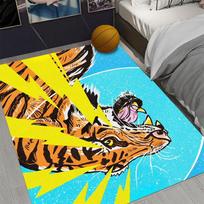 Dominuojantis Tigras 3D Spausdinti Kilimai Svetainei Miegamajam Dekoruoti Džiunglių Gyvūnai Kilimas Namų Lovos Šoninė Grindų Kilimėlis Žaidimų Zonos Kilimai 40x60CM