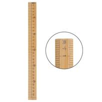 Wooden Measuring Ruler, Double-Sided Scale Drafting Rulers for Student