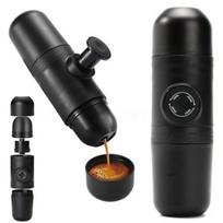 140ml Kelioninis Lauko Espresso Kavos Aparatas Mini Rankinis Presas Rankinė Kavos Mašinėlė Nešiojama Kapsulinė Kavos Aparatas Ideali Dovana juoda