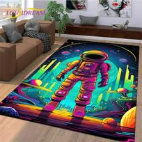 Astronautas Sapnas Visata Kosmonautas Kosmosas Animacinis Kilimas Kilimas Miegamajam Svetainei Sofos Dekoras, Didelis Dekoras Grindų Kilimėlis 60cm x 90cm