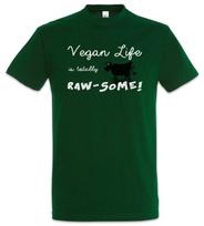 Vegan Life Is Totally Raw-Some Herren T-Shirt Awesome Veganism Veganismus L