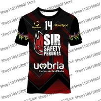2026 Summer Man New Arrive Style Perugia Volleyball Jersey Man Women Sport T-Shirt Comfort Breathable 3D Tee Fashion Clothes S