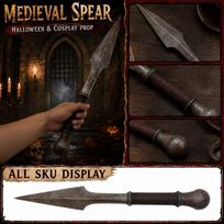 Spear Prop for Halloween Costume - Legionary for Party Decor One Size sidabras